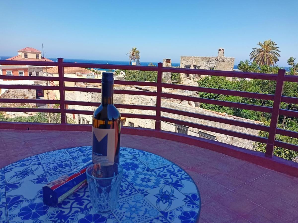 A Medieval Windmill Tower With Magnificent View Rhodes City Eksteriør bilde