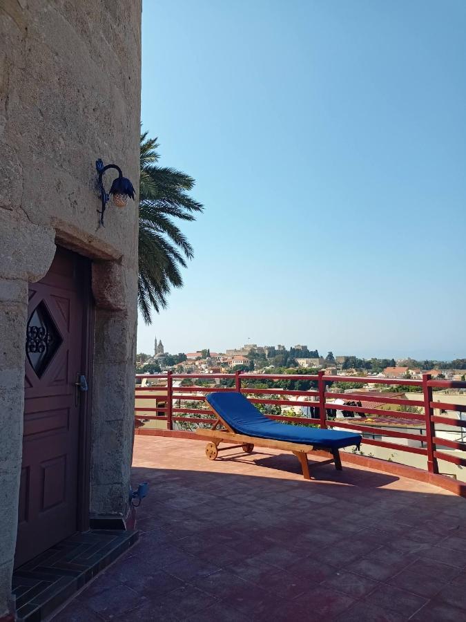 A Medieval Windmill Tower With Magnificent View Rhodes City Eksteriør bilde